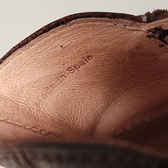 El Naturalista Colibri Bootie Ankle Boots Block Heels Side Zip Brown Leather 40 - Picture 14 of 16